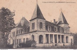 A23-47) MIRAMONT - LOT ET GARONNE - CHATEAU DE LESCAUT -   ( 2 SCANS )  - Other & Unclassified