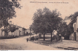 A24-47) MIRAMONT - LOT ET GARONNE - ARRIVEE DE LA ROUTE DE MARMANDE - ANIMEE - HABITANTS - ( 2 SCANS )  - Other & Unclassified