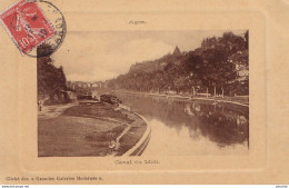  A19-47) AGEN - CANAL DU MIDI -  PENICHE - EDIT. GRANDES GALERIES MODERNES - EN 1910 - Agen