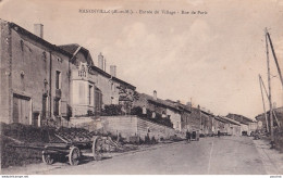  A19-54) MANONVILLE - ENTREE DU VILLAGE - RUE DE PARIS - EN 1921 - ( 2 SCANS ) - Autres & Non Classés