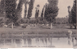 A17-03) SAINT POURCAIN  -  SUR LES BORDS DE LA SIOULE - VACHES - ( 2 SCANS ) - Autres & Non Classés