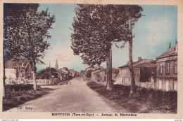 A17-82) MONTECH - TARN ET GARONNE - AVENUE DE MONTAUBAN - ( 2 SCANS )  - Montech