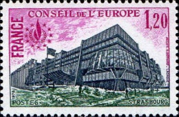 France Service N** Yv: 58/59 Conseil De L'Europe Strasbourg Bâtiment Du Conseil - Neufs