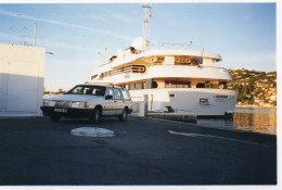 L - PHOTO ORIGINALE - BATEAU - ALPES MARITIMES - GOLFE JUAN - YACHT IL VAGABONDO - MARS 2000 - Bateaux