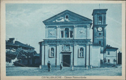 Ab839 Cartolina Cavallerleone Chiesa Parrocchiale Provincia Di Cuneo Piemonte - Cuneo