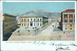 Ab844 Cartolina Trapani Citta' Via Giovan Battista Fardella Sicilia 1904 - Trapani