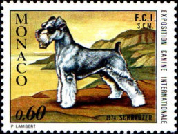 Monaco Poste N** Yv: 963 Mi:1120 Exposition Canine Internationale Schnauzer - Unused Stamps