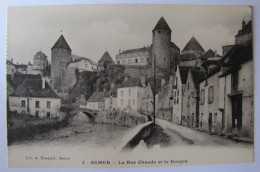 FRANCE - CÔTE D'OR - SEMUR - La Rue Chaude Et Le Donjon - Semur