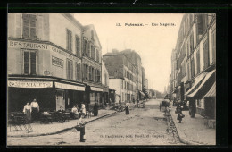 CPA Puteaux, Restaurant Chambre Meublées, Rue Magenta  - Puteaux