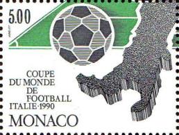 Monaco Poste N** Yv:1728 Mi:1965 Coupe Du Monde De Football Italie - Unused Stamps