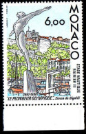 Monaco Poste N** Yv:1549 Mi:1775 Emma De Sigalpi Le Plongeur Olympique Bord De Feuille - Neufs