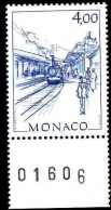 Monaco Poste N** Yv:1517 Mi:1738 Hubert Clerissi Gare De Monaco Bord De Feuille - Unused Stamps