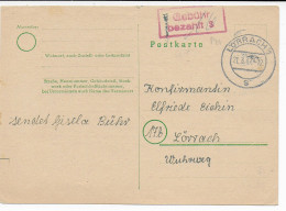 Gebühr Bezahlt: Lörrach, 1947 - Konfirmation - Lettres & Documents