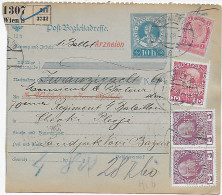 Post-Begleitadresse, Wien -Arzneien Nach Bosnien/damals Noch Türkisch, Sandschak - Lettres & Documents