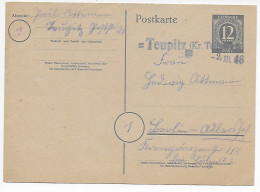 Ganzsache Teupitz 1946 Nach Berlin - Lettres & Documents