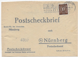 Postscheckbrief Nürnberg, 1948 - Cartas & Documentos