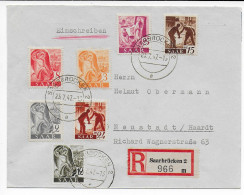 Einschreiben Saarbrücken / Brebach Nach Neustadt/Haardt, 1947 - Covers & Documents