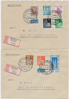 Metzingen 2x Einschreiben Nach Sondelfingen, 1950 - Covers & Documents