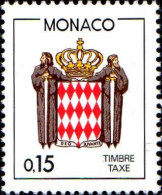Monaco Taxe N** Yv:77 Mi:81 Deo Juvante Armoiries - Taxe