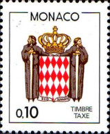 Monaco Taxe N** Yv:76 Mi:80 Deo Juvante Armoiries - Postage Due