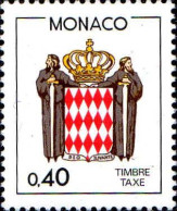 Monaco Taxe N** Yv:80 Mi:84 Deo Juvante Armoiries - Taxe