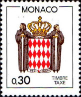 Monaco Taxe N** Yv:79 Mi:83 Deo Juvante Armoiries - Taxe