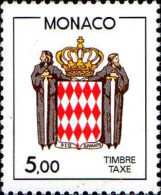 Monaco Taxe N** Yv:82 Mi:86 Deo Juvante Armoiries - Taxe