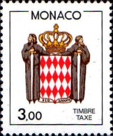 Monaco Taxe N** Yv:81 Mi:85 Deo Juvante Armoiries - Postage Due