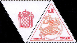 Monaco Taxe N** Yv:64 Mi:68 Sceau Princier Avec Vignette - Postage Due