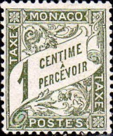 Monaco Taxe N* Yv: 1 Mi:1 Banderole De Duval (sans Gomme) - Postage Due