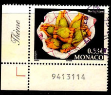 Monaco Poste Obl Yv:2491 Mi:2746 Europa Barbagiuans Coin D.feuille (TB Cachet Rond) - Usados