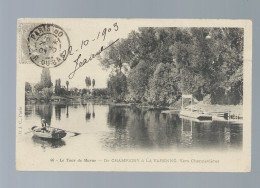 CPA - 94 - Le Tour De Marne - De Champigny à La Varenne - Vers Chennevières - Circulée En 1903 - Chennevieres Sur Marne