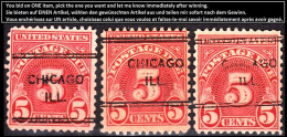 USA Precancels IL 1931 Sc J83 Due 5c Perf 11x10½. CHICAGO / ILL. (small) - Precancels