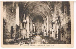 33  SALIGNAC INTERIEUR DE  L EGLISE 1940 - Other & Unclassified