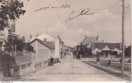 33) SOULAC SUR MER - AVENUE DE LA PLAGE VUE PRISE DE LA CROIX -  ( PETITE ANIMATION - 1904 - 2 SCANS ) - Soulac-sur-Mer