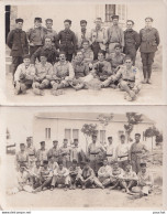 OUJDA - MAROC - ENSEMBLE DE 2 CARTES PHOTOS -  22/11/1931 - MILITAIRES DU  2 EME REGIMENT DE ZOUAVES C.M.I.  ( 2 SCANS ) - Other & Unclassified