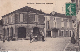 C18-42) MONTPEZAT D'AGENAIS (LOT ET GARONNE)  LA MAIRIE - ( ANIMEE - HABITANTS ) - Other & Unclassified