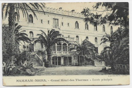 HAMMAM RIGHA GRAD HOTEL DES THERMES + OBLITERATION - Autres & Non Classés