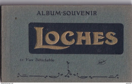 37) LOCHES - CARNET COMPLET DE 20 CPA - EDITEUR  R. DORANGE , TOURS - ( 5 SCANS ) - Loches