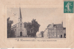 C13-36) CHATEAUROUX - PLACE ET EGLISE SAINT CHRISTOPHE - Chateauroux