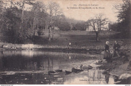 C13-56) ENVIRONS DE LORIENT -  LE CHATEAU DE LOGUENOLE , VU DU BLAVET - ( ANIMEE - HABITANTS - 2 SCANS ) - Autres & Non Classés