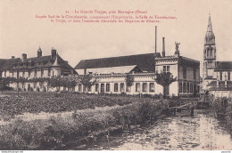 61) LA GRANDE TRAPPE , PRES MORTAGNE (ORNE) FAÇADE SUD DE LA CHOCOLATERIE - COMPRENANT L ' IMPRIMERIE ECT... ( 2 SCANS ) - Mortagne Au Perche