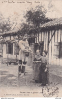  C9-40) FACTEUR DANS LA GRANDE LANDE - ECHASSES - FERME - METIER - EDIT. BERNEDE ARJUZANX 1903 - ( 2 SCANS ) - Autres & Non Classés