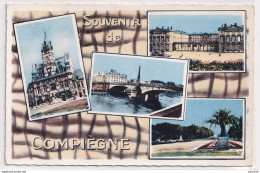  C9-60) COMPIEGNE (OISE) SOUVENIR - MULTIVUES - 1965 - ( 2 SCANS ) - Compiegne