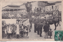 C6-16) COGNAC - FETE DES REINES DE MI CAREME ( 6 MARS 1910 ) CHAR DE LA MUSIQUE - Cognac