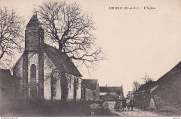 C5-28) ARDELU (EURE ET LOIR) L ' EGLISE -  ( ANIMEE - HABITANTS - 2 SCANS ) - Autres & Non Classés