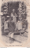 S17- ALGER - TYPE DE MARCHAND ARABE - 1903 -  ( 2 SCANS ) - Alger