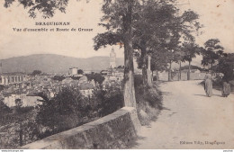 S14-83) DRAGUIGNAN  - VUE D' ENSEMBLE ET ROUTE DE GRASSE  - ( 2 SCANS ) - Draguignan