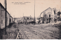 S11-02) VIERZY (AISNE) GRANDE RUE ET RUE DES TOURNELLES - ( ANIMEE - HABITANTS - 2 SCANS ) - Autres & Non Classés