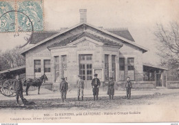 S8-33) SAINT MARIENS , PRES CAVIGNAC (GIRONDE) MAIRIE ET GROUPE SCOLAIRE - ( ANIMEE - ATTELAGE CHEVAL - HABITANTS ) - Autres & Non Classés